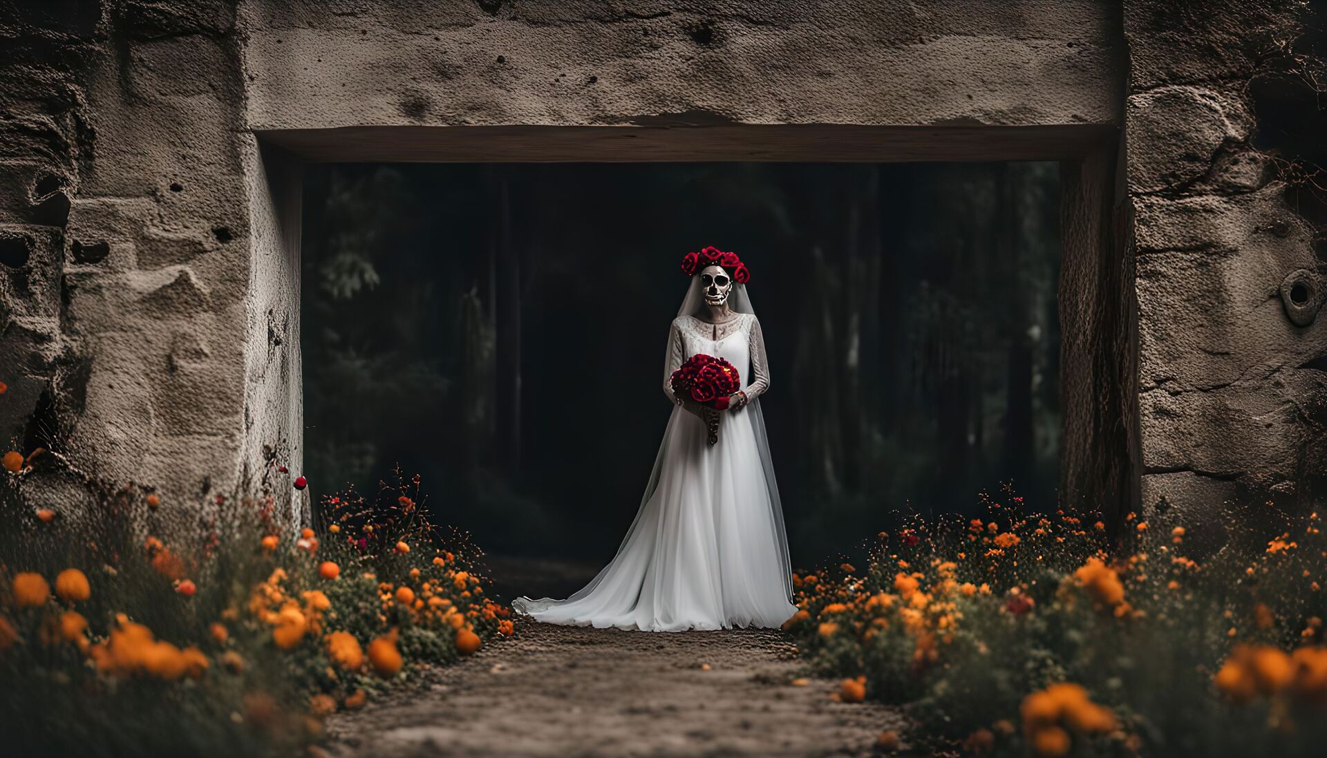 Medium Vecteezy Day Of The Dead Bride 54434313 Medium